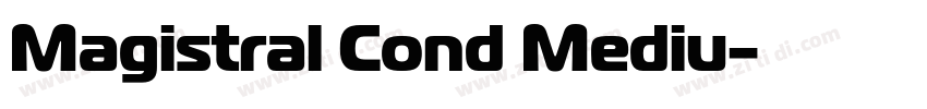 Magistral Cond Mediu字体转换